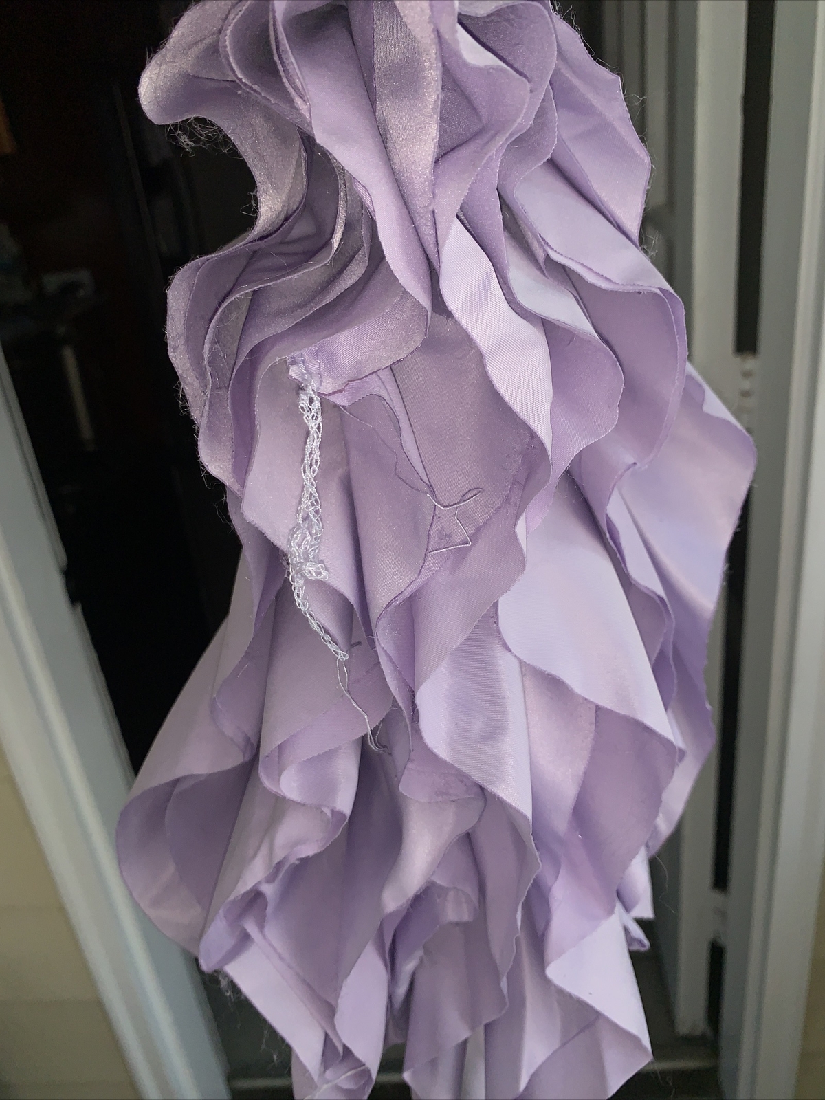 Lush Decor Reyna Window Ruffle Curtain Lilac Set Of Two, 54×84 Each Panel