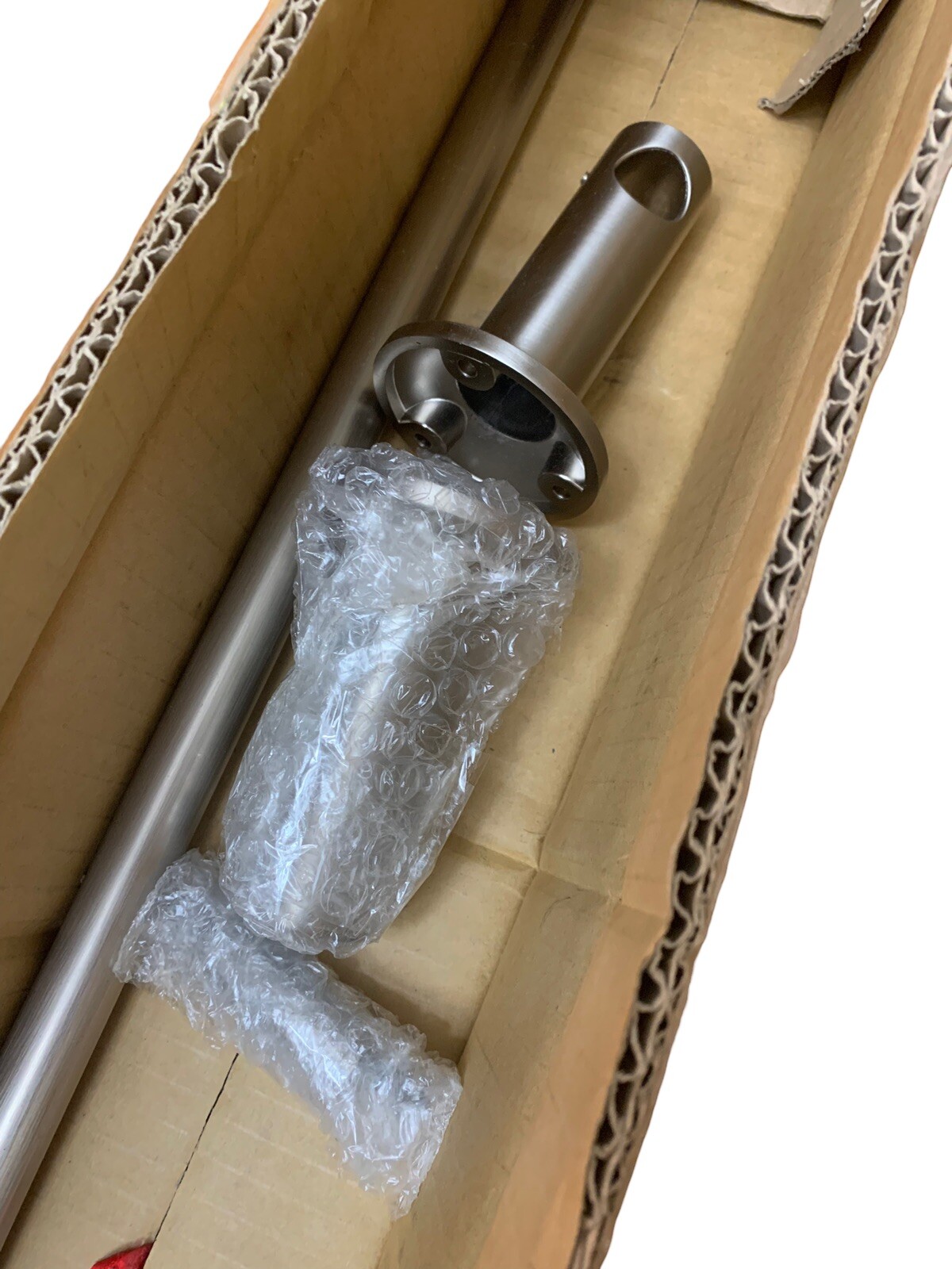 Pottery Barn Modern Curtain Rod 28″-48″ Inches Pewter Finish NO FINIALS Open Box