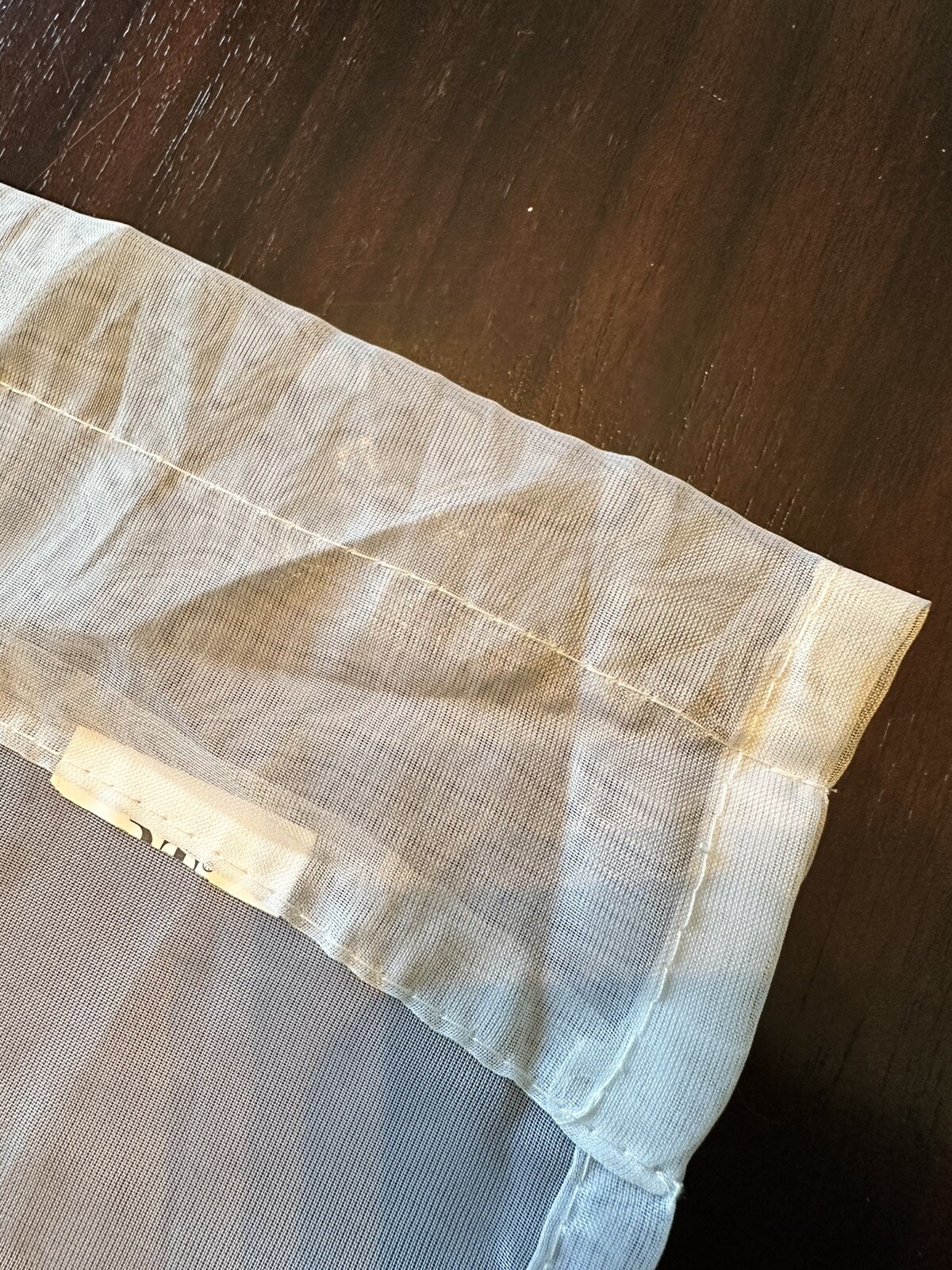 Pair White Sheer Curtains Panels 88”L x 52 ” W. Wedding,baby