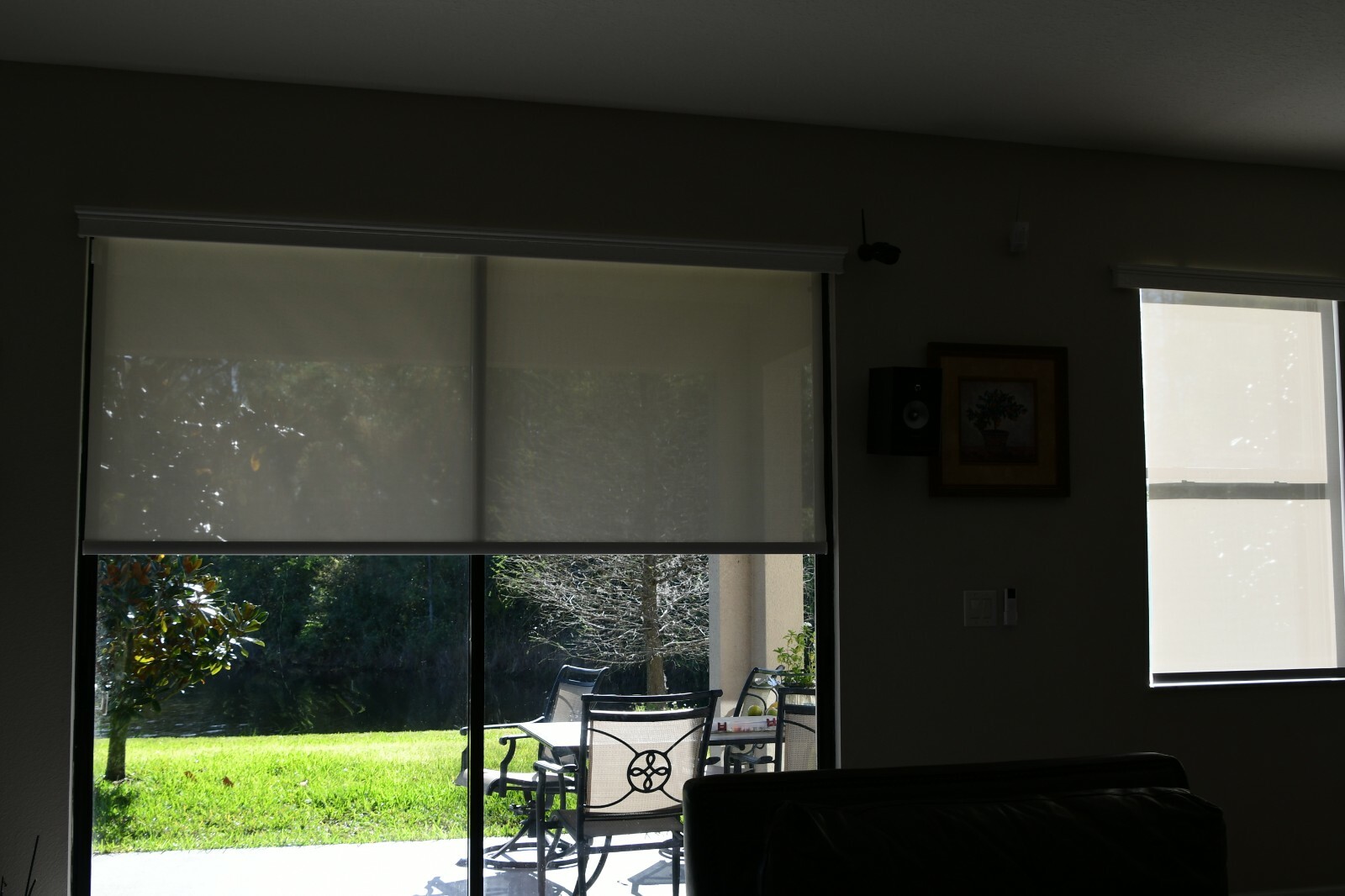 Alexa Google Home Voice Customized Electric Motorized Solar screen roller Shade
