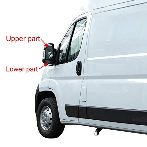Car Rearview Upper Driver Left Side Non-Heated Mirror Glass Replacement with