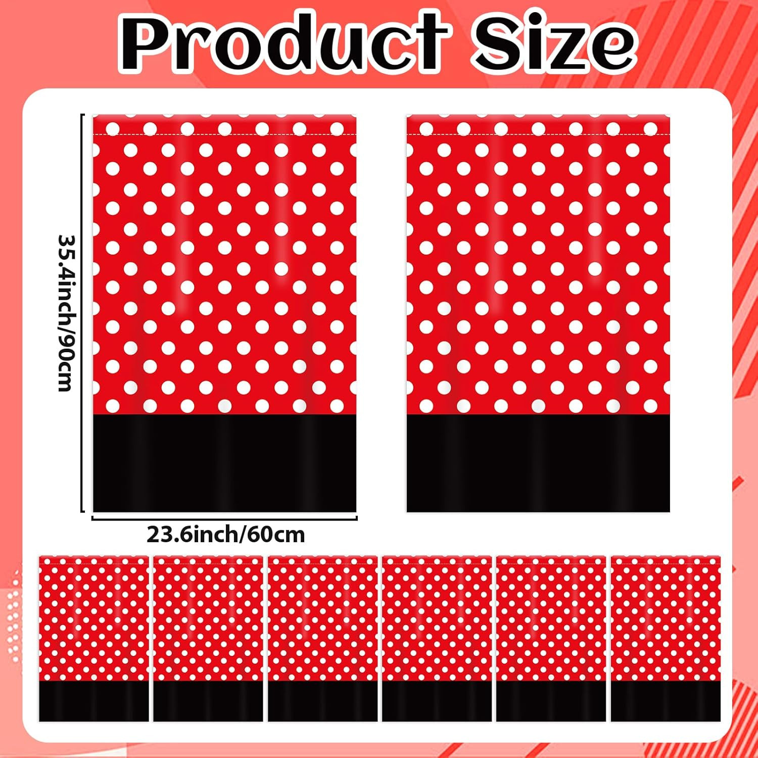 6 Pcs Classroom Curtains Decorations Rectangle Classroom Valance Curtains Back t
