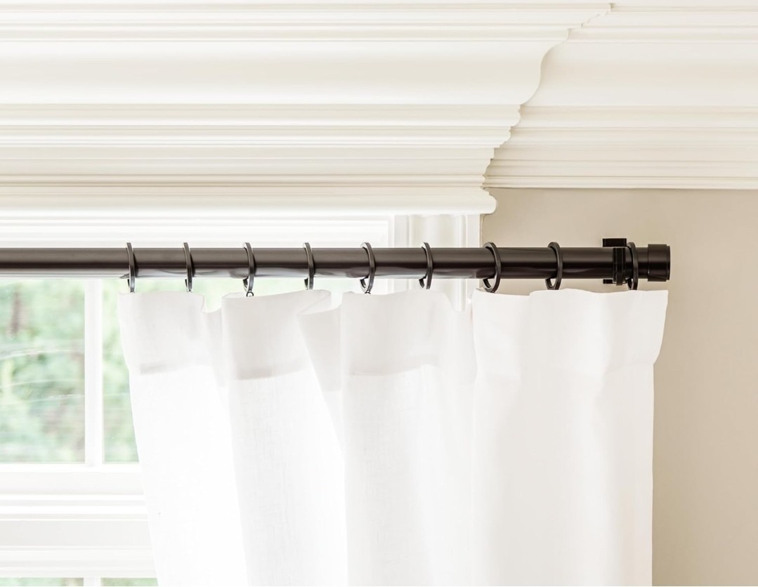 BlastHome® Luxury Curtain Rings – Premium Metal with Quiet, Smooth Nylon Inserts