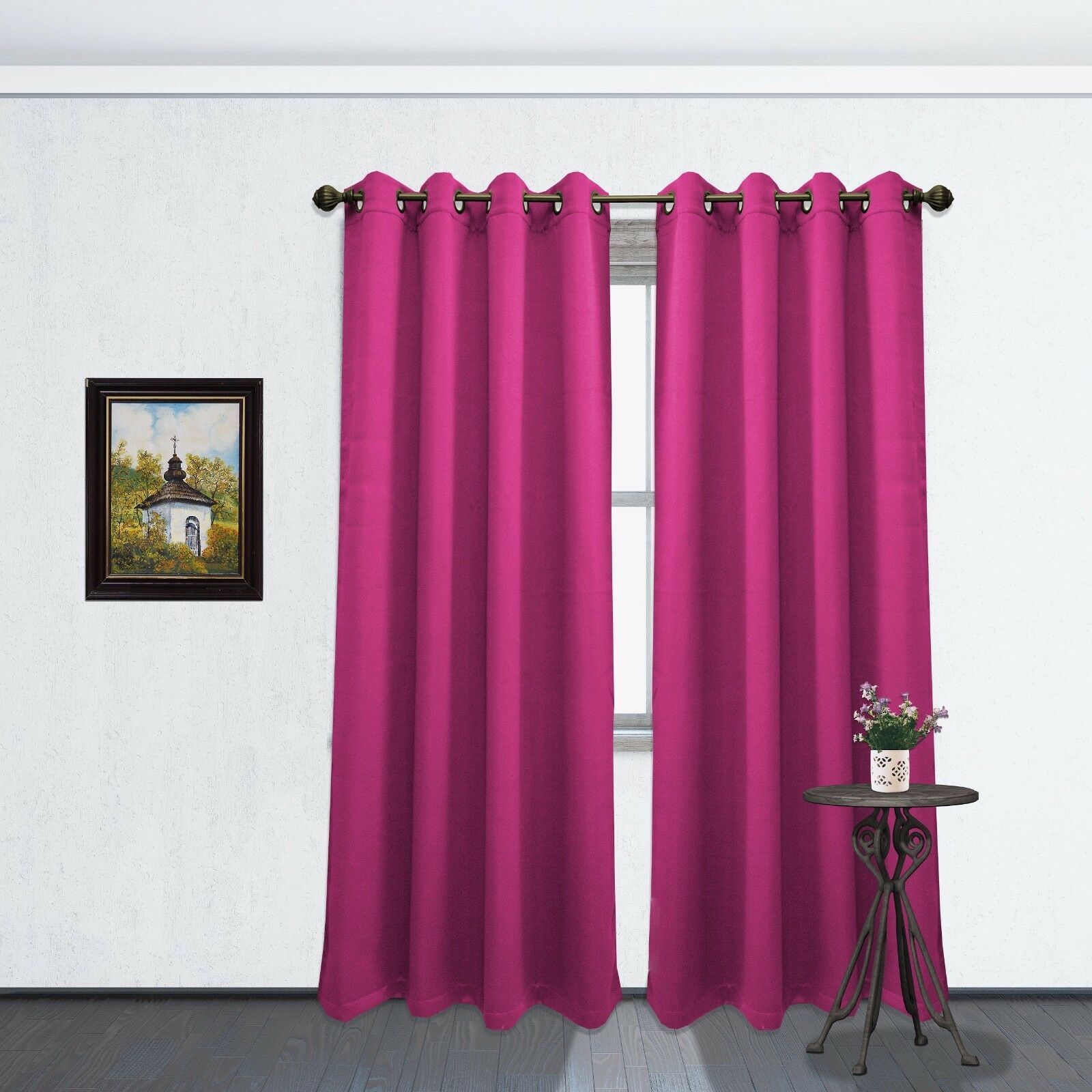 Two Blackout Room Darkening Window Curtain Panels, Tessa 54″x84″, 13 Colors