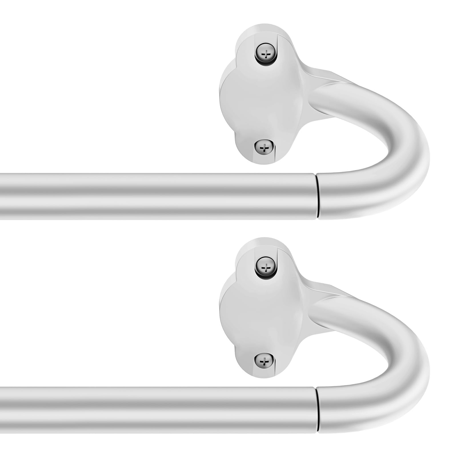 Wrap Around Blackout Curtain Rod 18-60 Inch (1.5-5 Ft), 5/8″ Adjustable Curve…