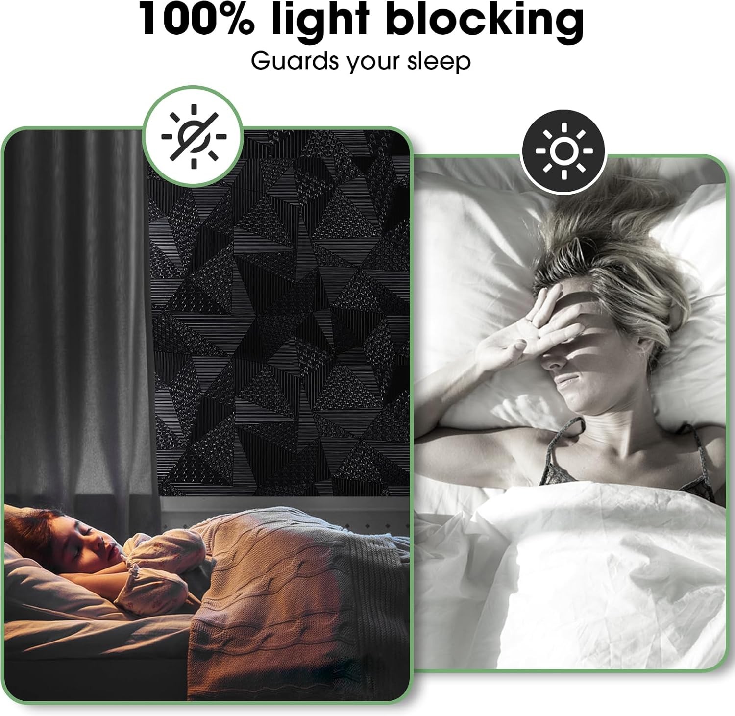 23.6 x 78.7 Inch Blackout Glass Non-Adhesive Removable Insulation Window Film