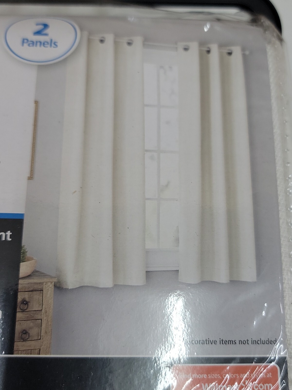 Blackout Panel PAIR Grommeted Window Curtain Panel 37”W X 63”L IvoryVanillaDream