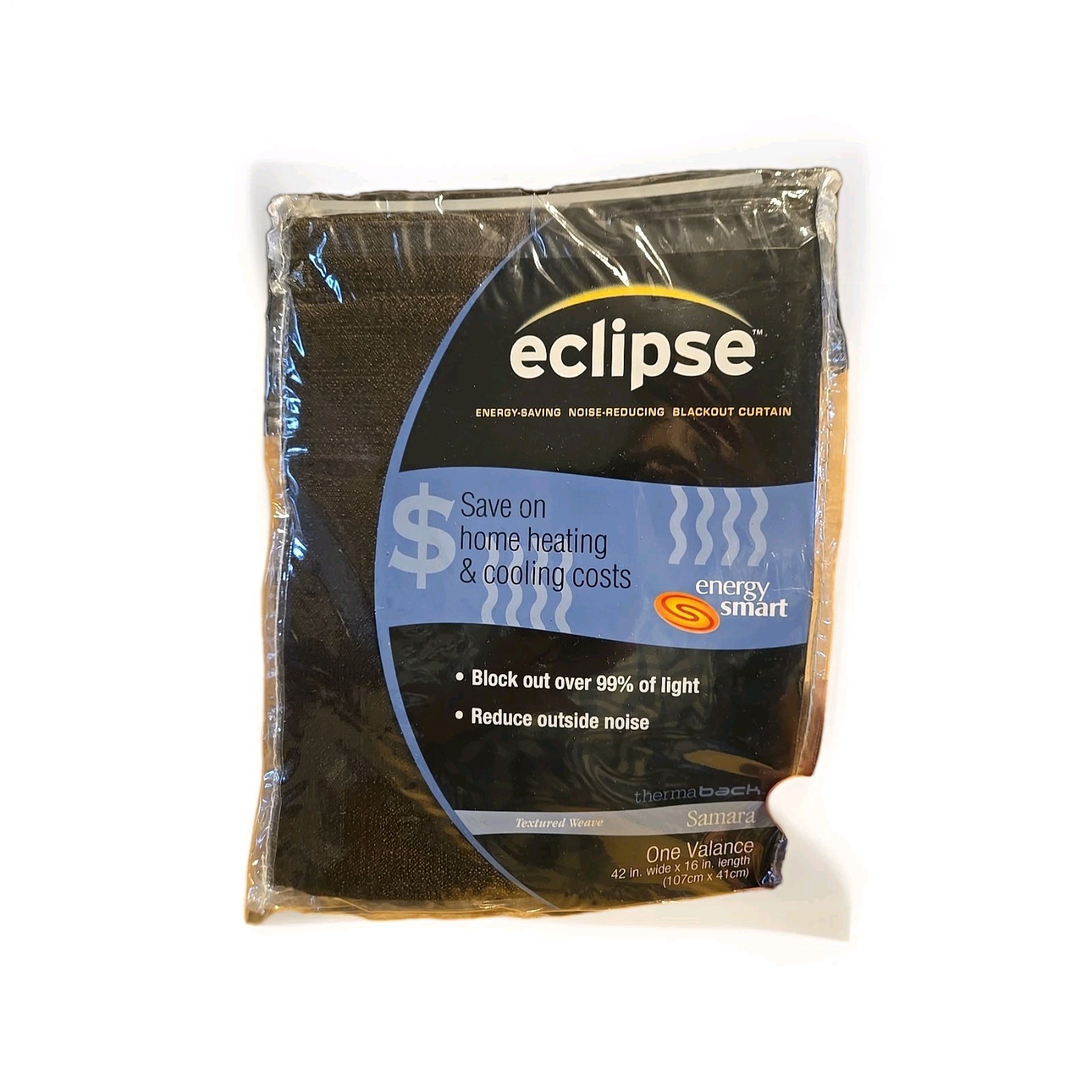 eclipse Energy Saving blackout curtains 42 X 16 One Valance 105021 Samara