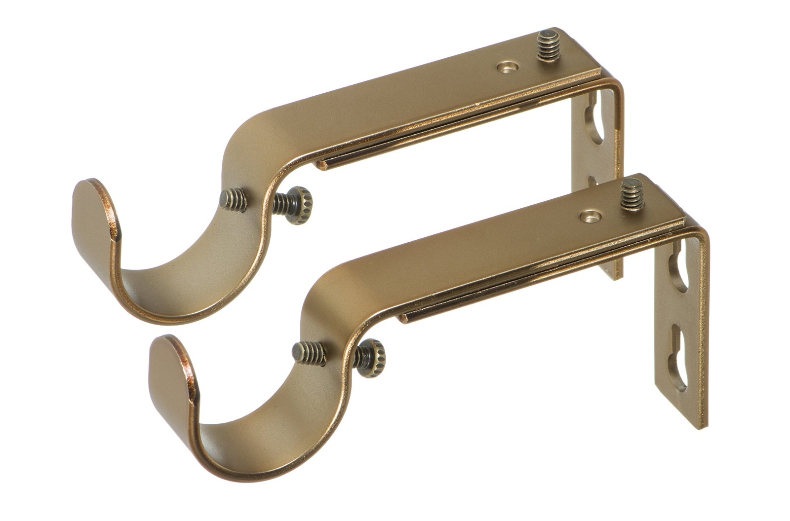 Adjustable Brackets for Curtain Rods – for 1 or 1 1/8 Inch Rods. Set of 2 – W…