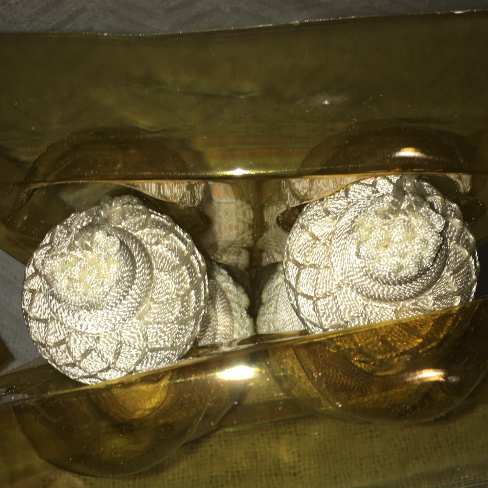 NEW IN BOX IVORY TASSELS BY “SILVER GLAMOUR “ SET OF TWO