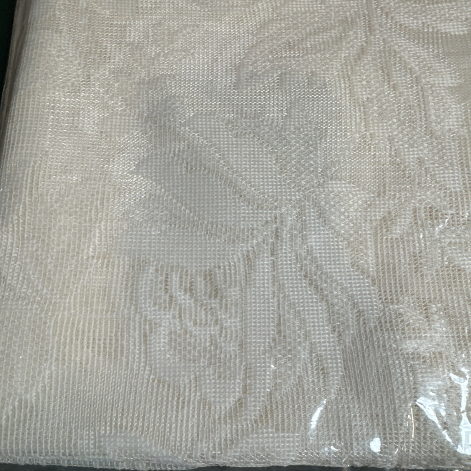 Floral Vine One Swag Eggshell style Barbara Scalloped Lace 75×32 inches