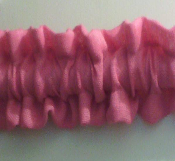 Burlap Fabric Snap Pink Sleeve Ruffle Top Bottom Rod Pocket Window Valance