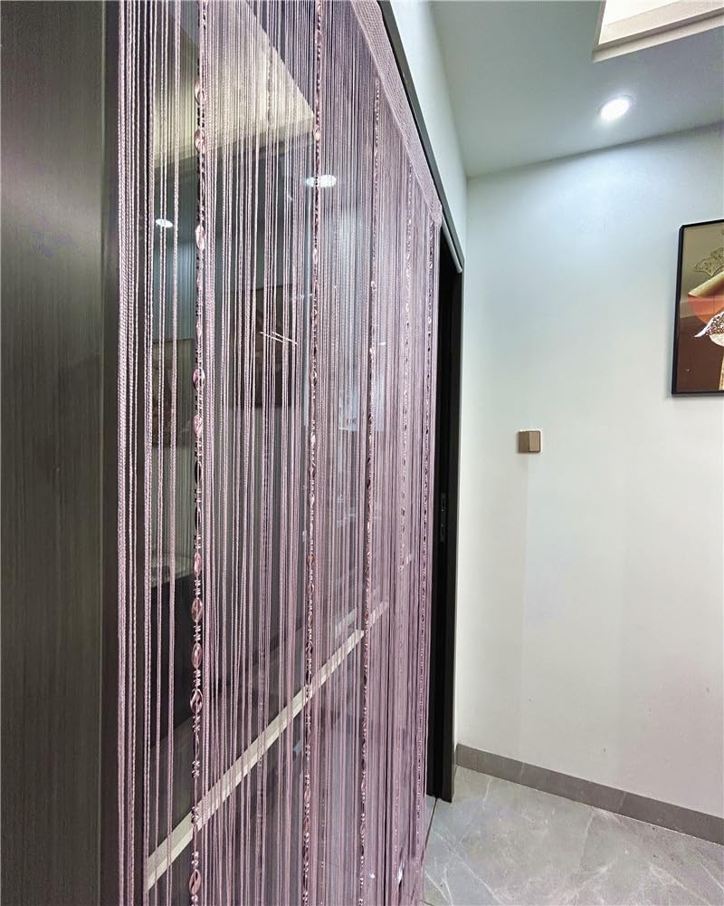 100cmX200cm Decorative Door String Curtain Beads Wall Panel Fringe Window Roo…