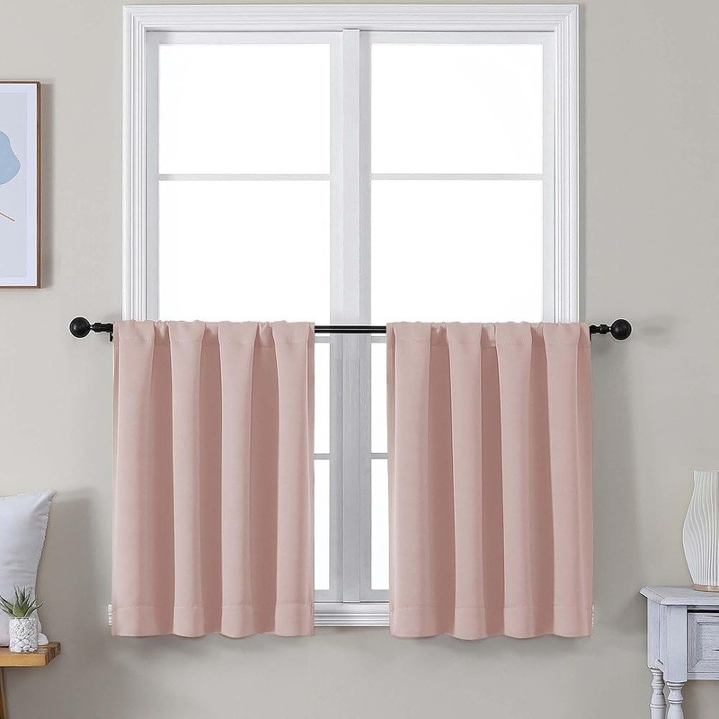 Short Blackout Curtains 80W x 63L Light Blocking Energy Saving Privacy Panels US