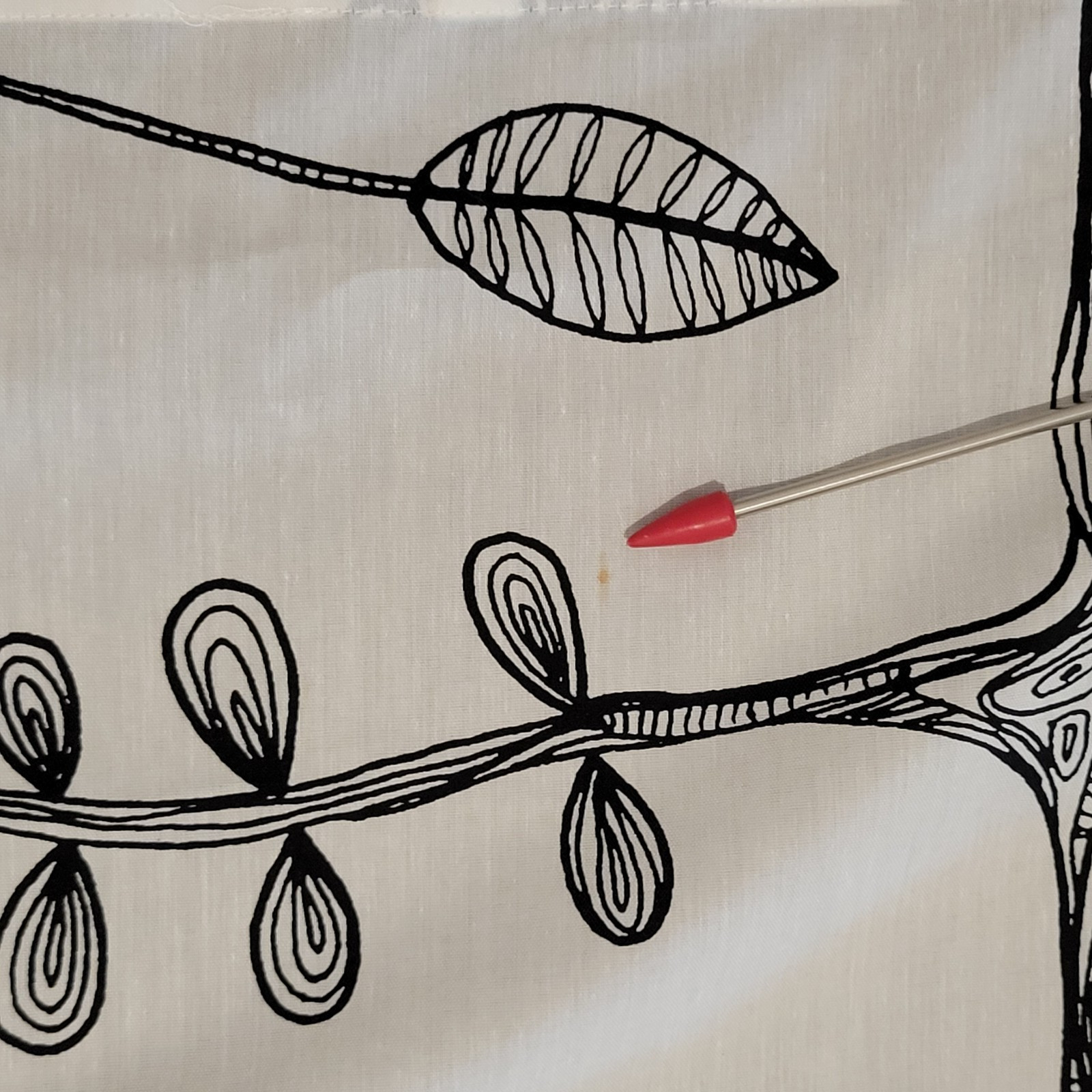 IKEA EIVOR Panel (1) 57×99 WH-BL Bird Tree Kajsa Aronsson Light Filtering