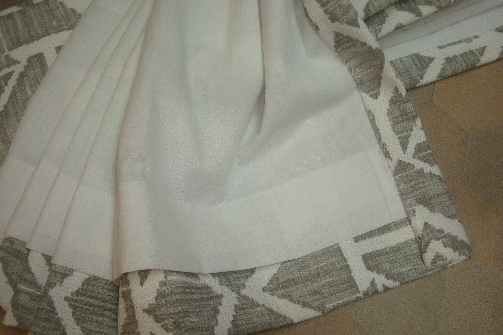New Custom Drapes Pinch pleat Lined Modern 2pc Foshan Nanfang Enigma Gray 94″ lg