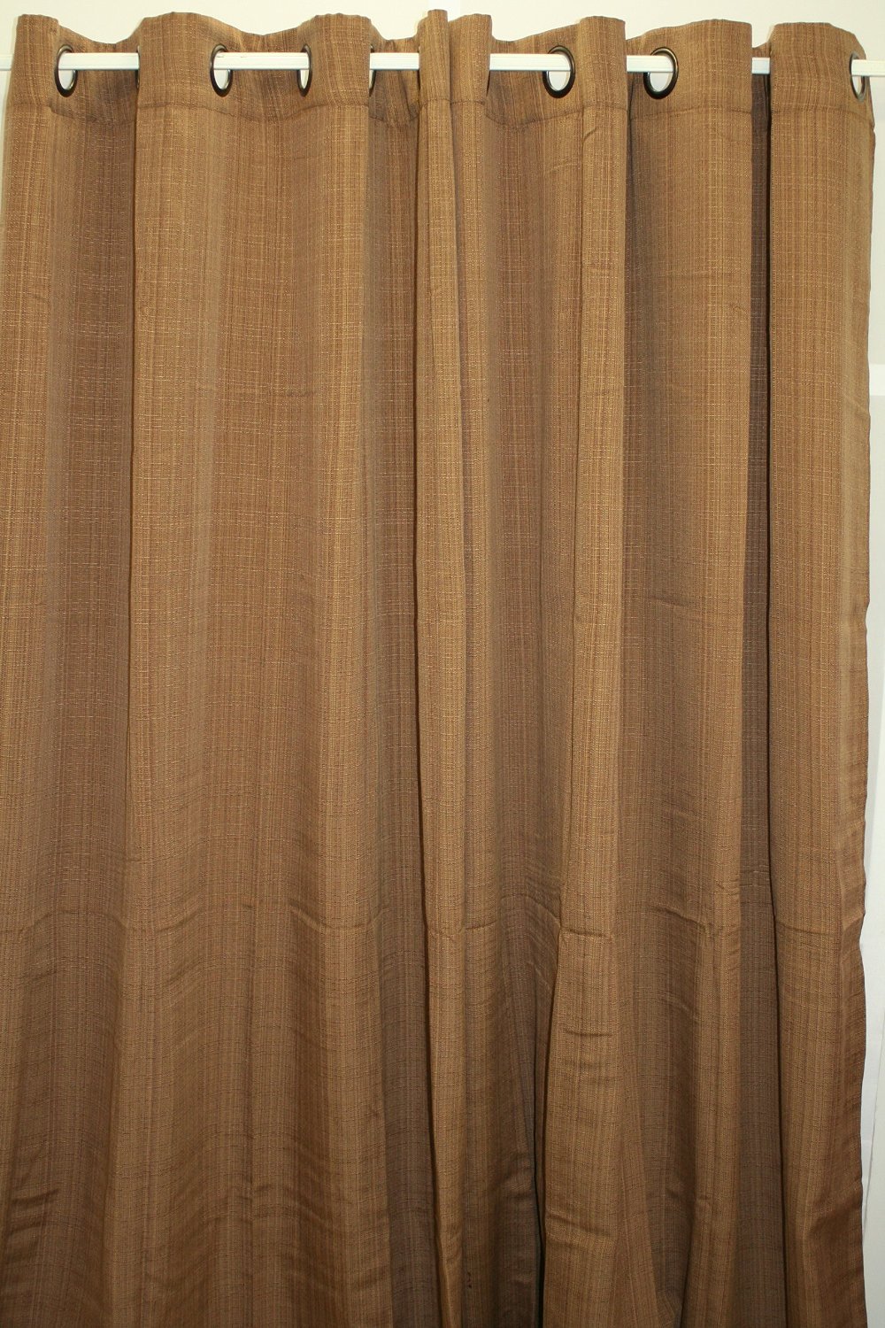 Set of Two (2) Broadway Poly Cotton Window Grommet Panels Curtain 54×84 each