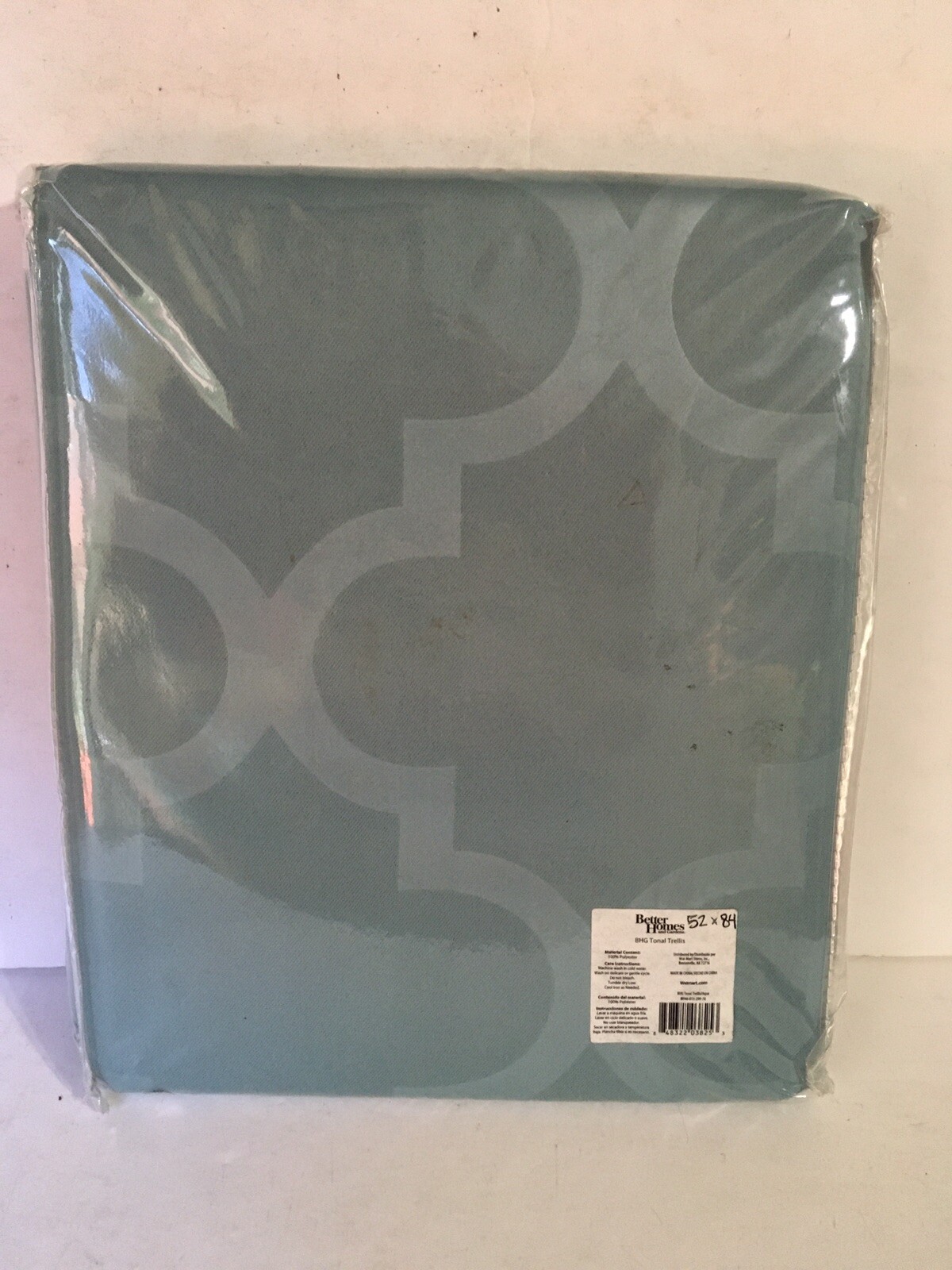 Better Homes and Gardens Tonal Trellis Room Darkening Curtain Panel 52 X 84