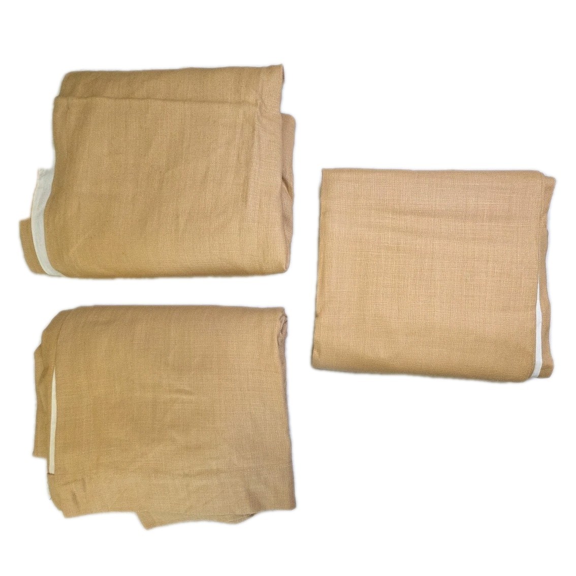 RESTORATION HARDWARE Belgian Textured Linen 50×96 Drapes Curtains Straw Choose #