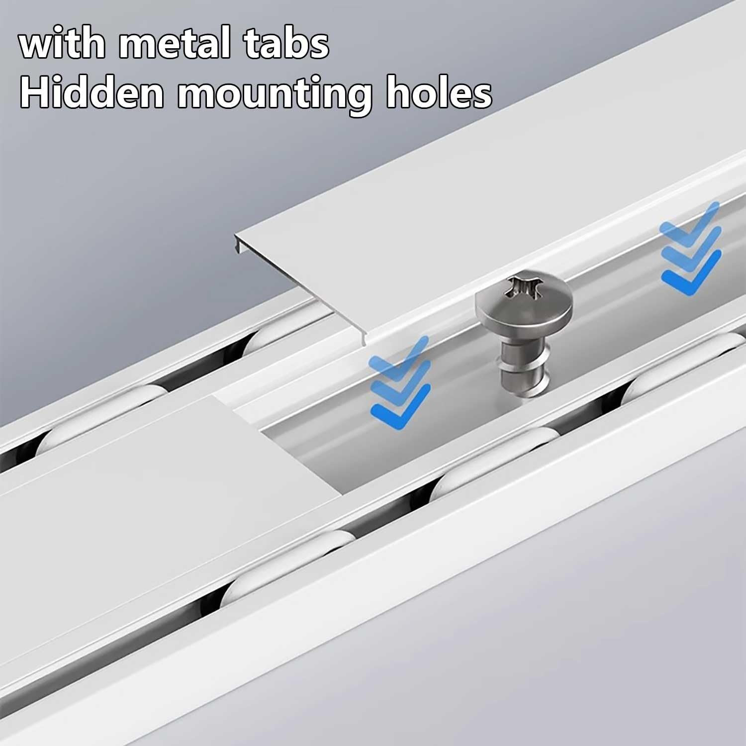 Double Row Curtain Track Silent Heavy Duty Drop Ceiling Curtain Track for Curtai