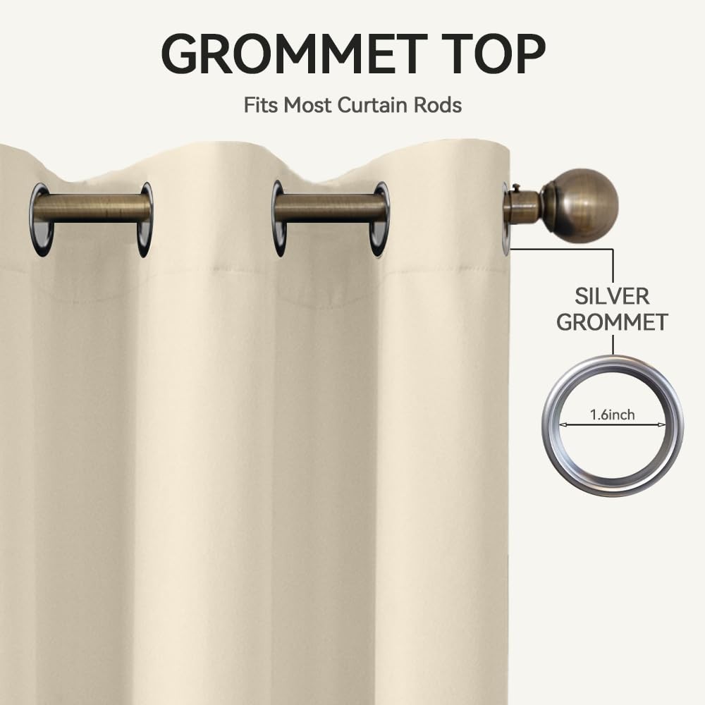 Flame-Retardant NFPA 701 Standard Curtain 96-inch Single Panel 100% Blackout …