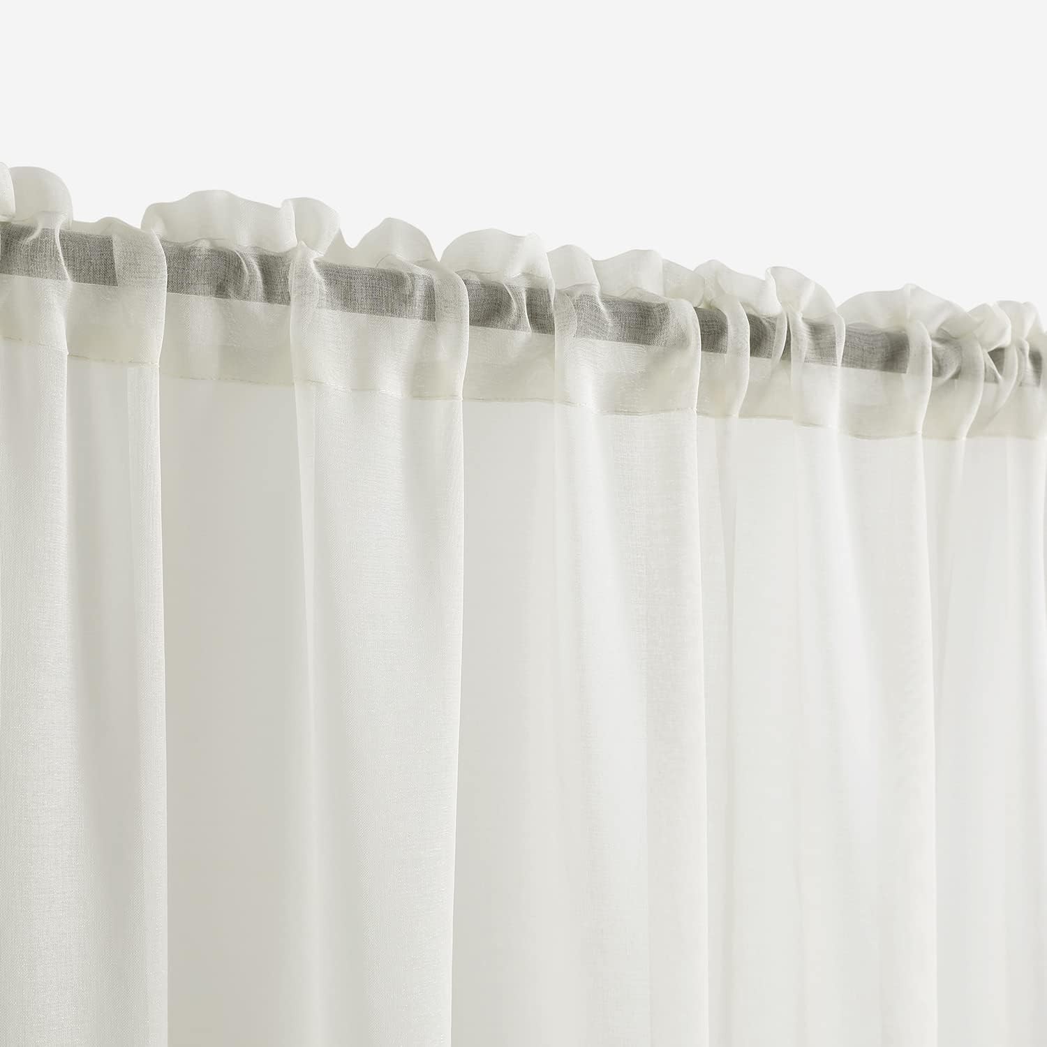 80 Inches Long Sheer Curtains for Living Room 2 Panels Set,Fit for 78 in Boho