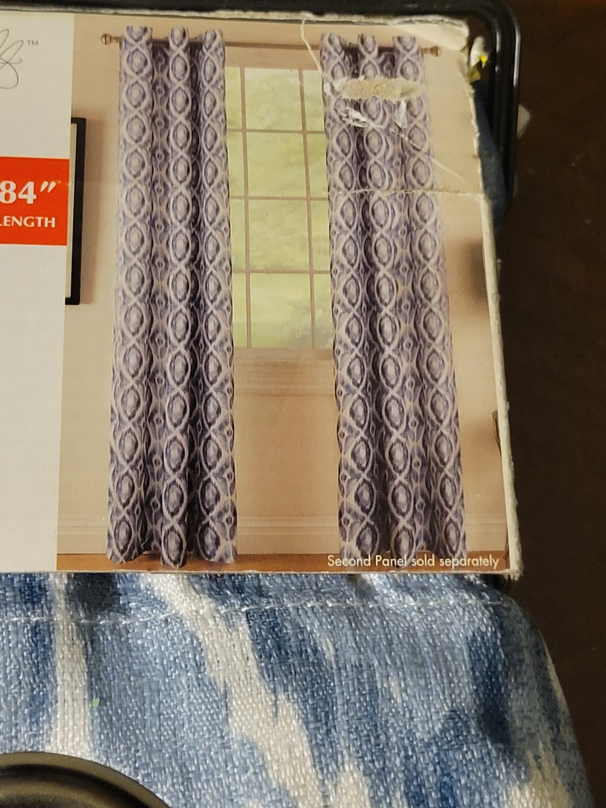 Jaclyn Smith One Grommet Panel Avenue 40″ x 84″ Monique NEW