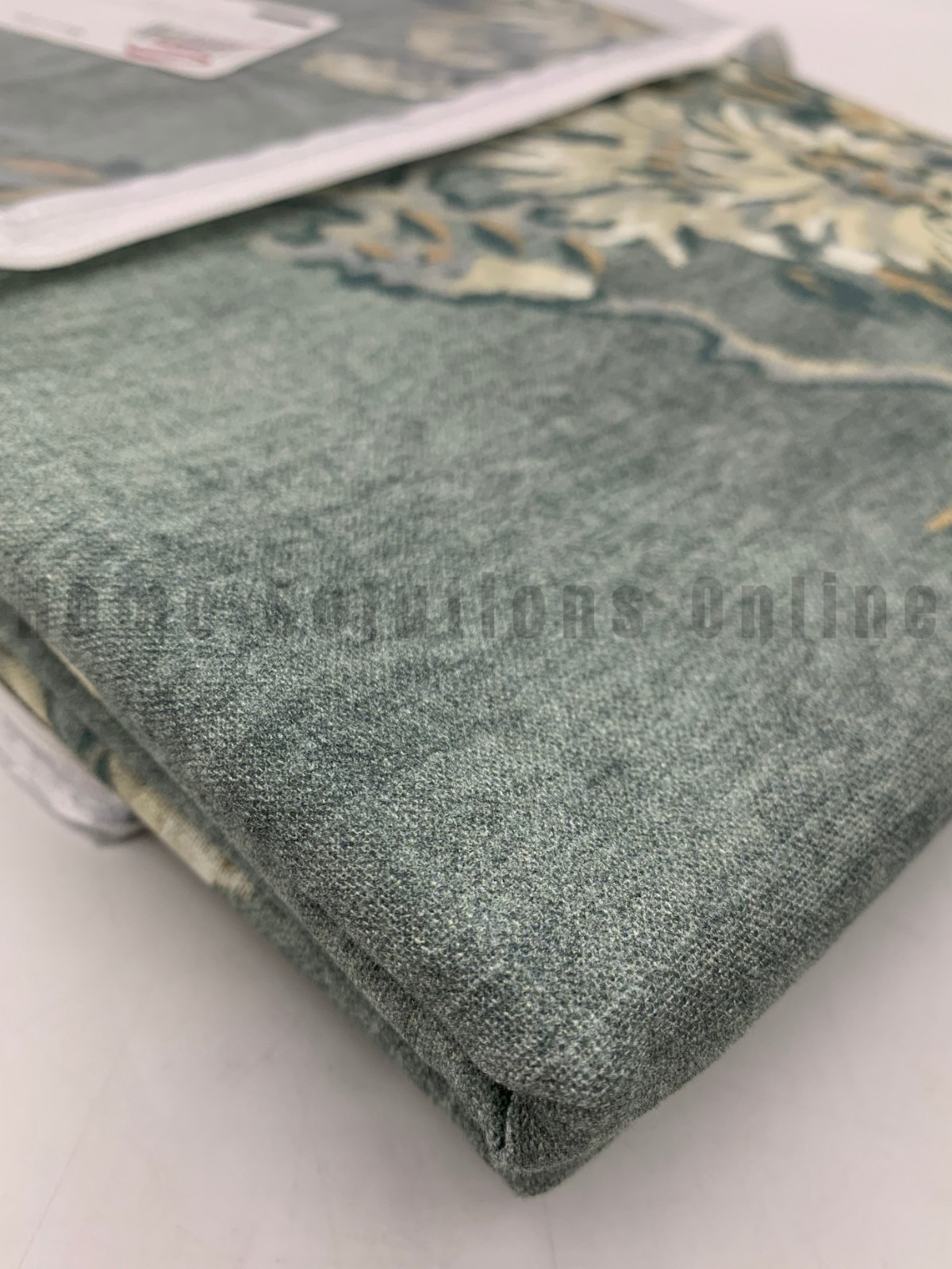 west elm Abstract Hydrangea Floral Curtain Vetiver Green 48″ x 96″ #S4240