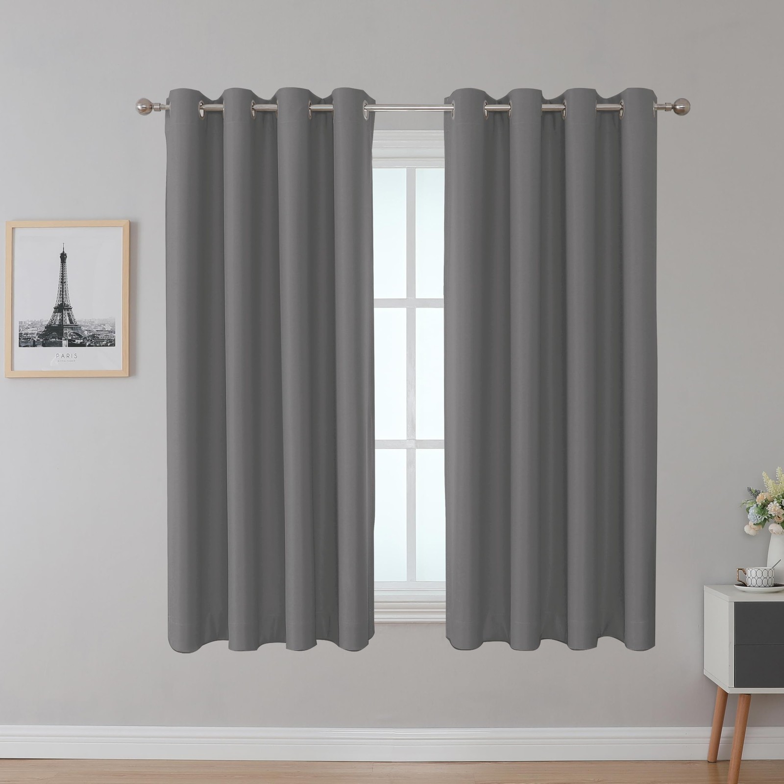 Upcortinassi Fire Retardant Blackout Curtains Grommet Top Nfpa 701 Certified