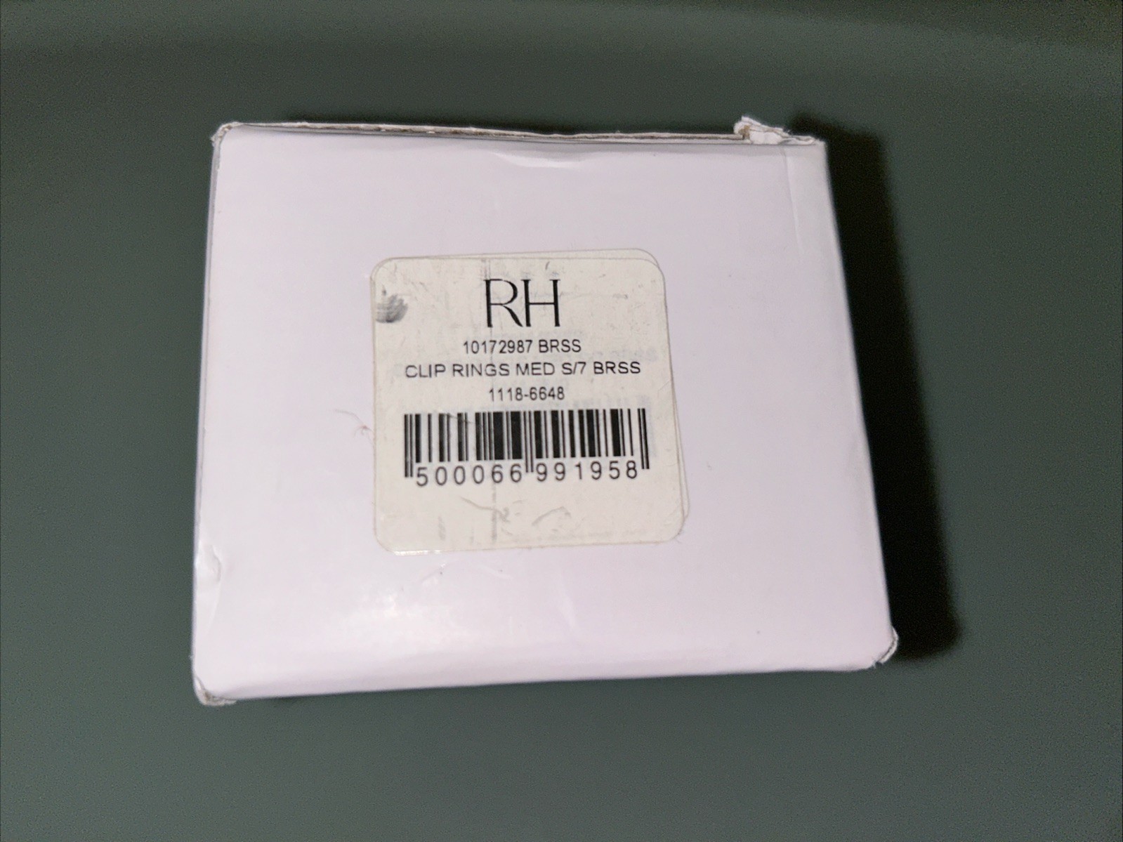 NEW RH Restoration Hardware Easton solid brass drapery round rings clip Medium￼
