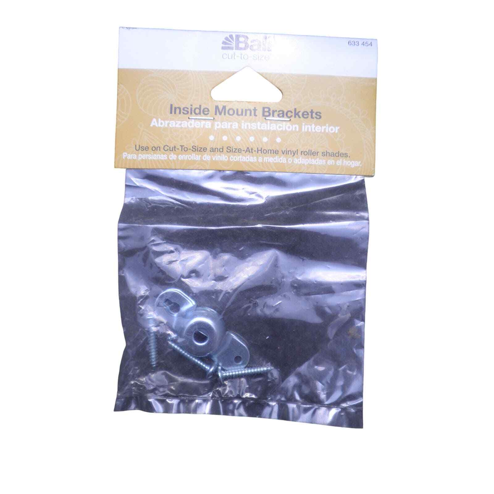 2 Packs/Sets Inside Mount Roller Shade Brackets + Free Shipping
