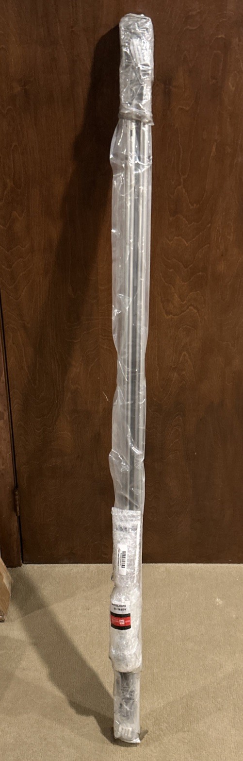 Rod Desyne Arman 13/16″ Corner Window Curtain Rod 66-120″ Satin Nickel NEW OB