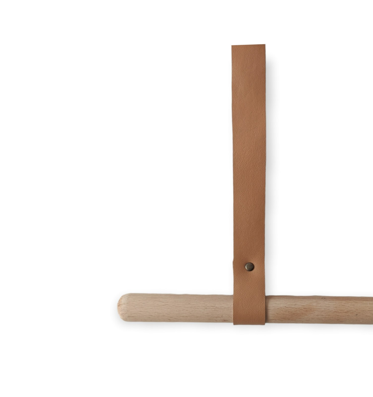 50cm Leather Ceiling Straps, Clothing Rack Rod Holder,Ceiling Curtain Rod Holder