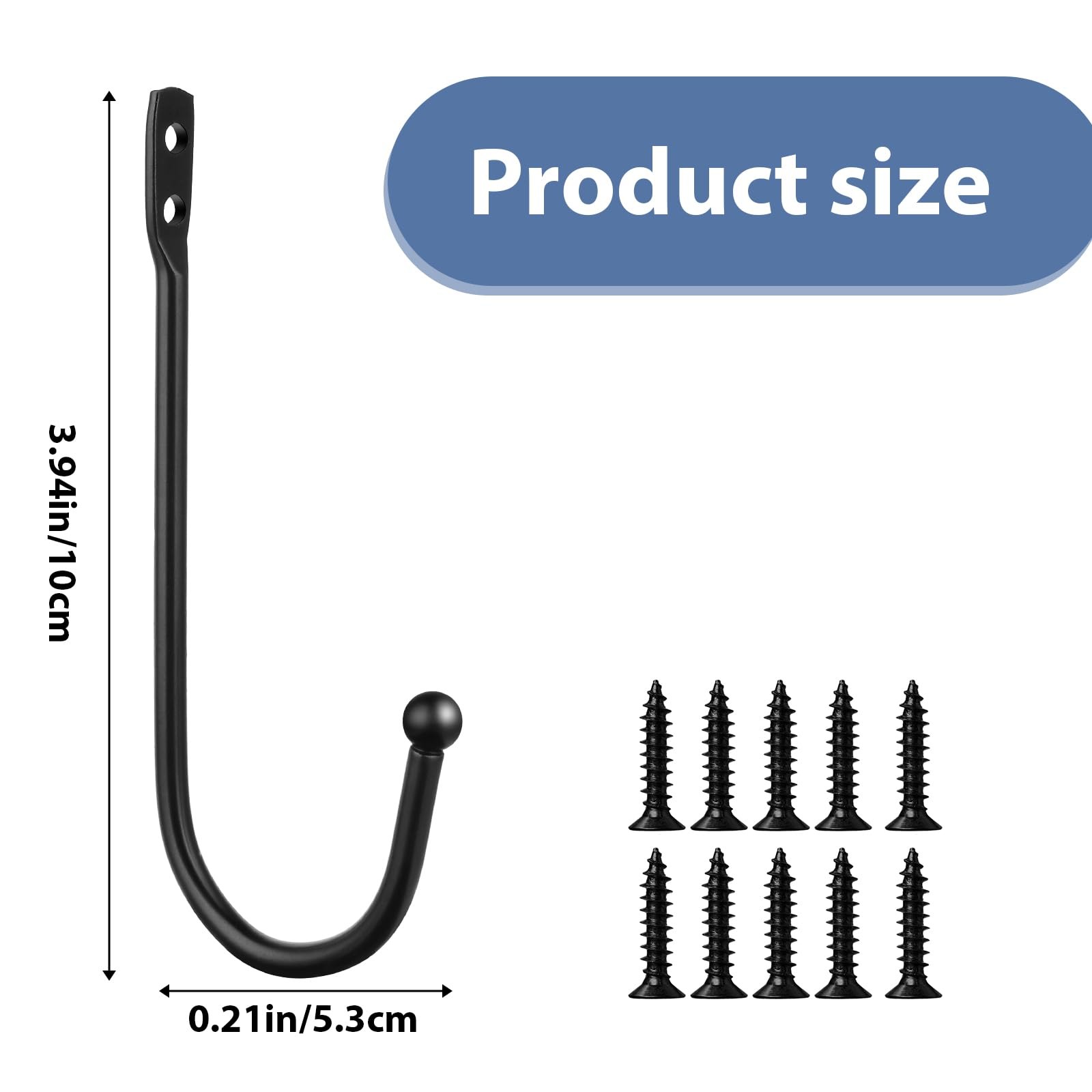 4 PCS Black Curtain Tie Backs Decorative Drapery Holders for Wall