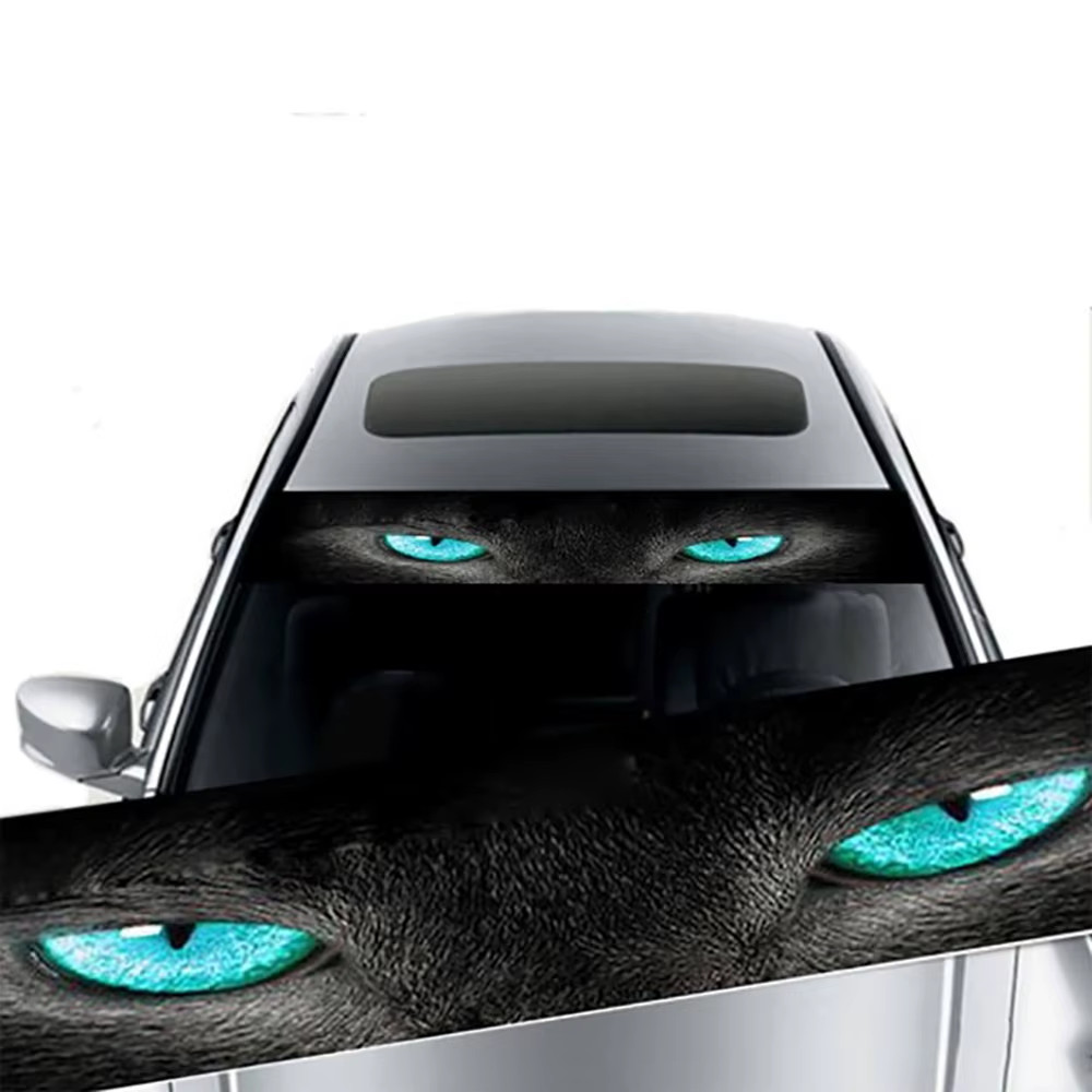 Car Sunshade Stickers Auto Front Windshield 3D Vinyl Film Rear Gear Sunshade Dec