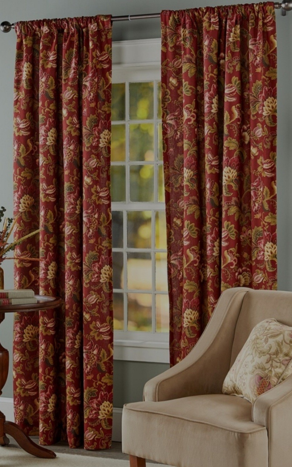 Jacobean Curtains Hearthwood FLORAL