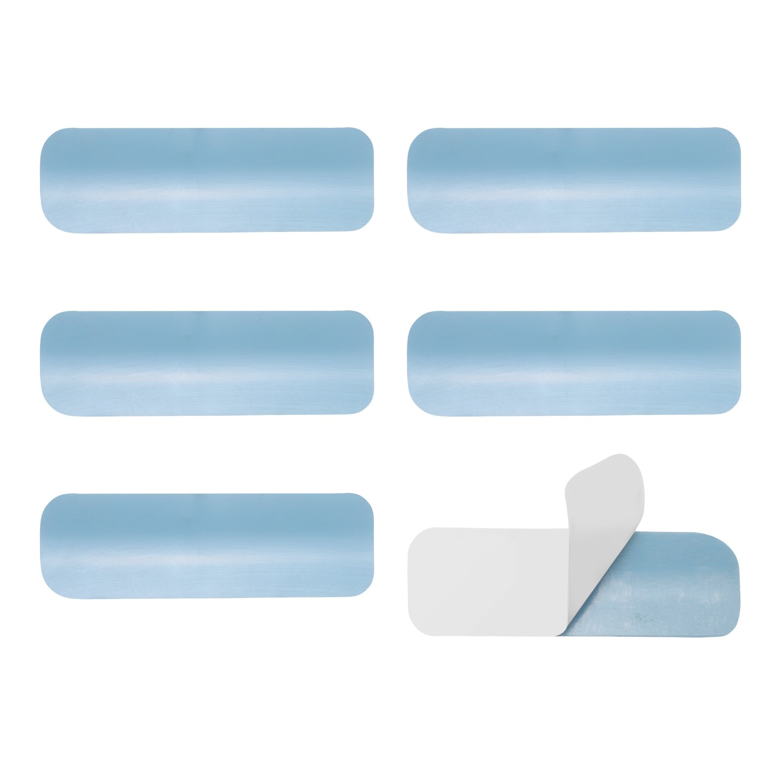 6Pcs Horizontal Blind Repair Tabs, Blind Replacement Slats (1″ W x 3″ L, Blue)