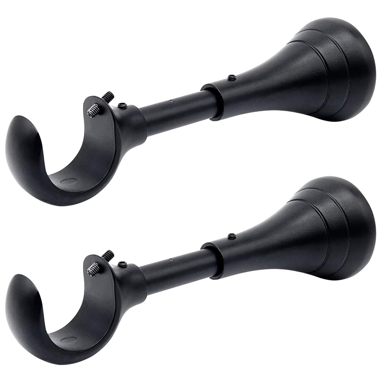 6 in Curtain Rod Brackets, Heavy Duty Large Bracket, Extra Long Holder for 3/4