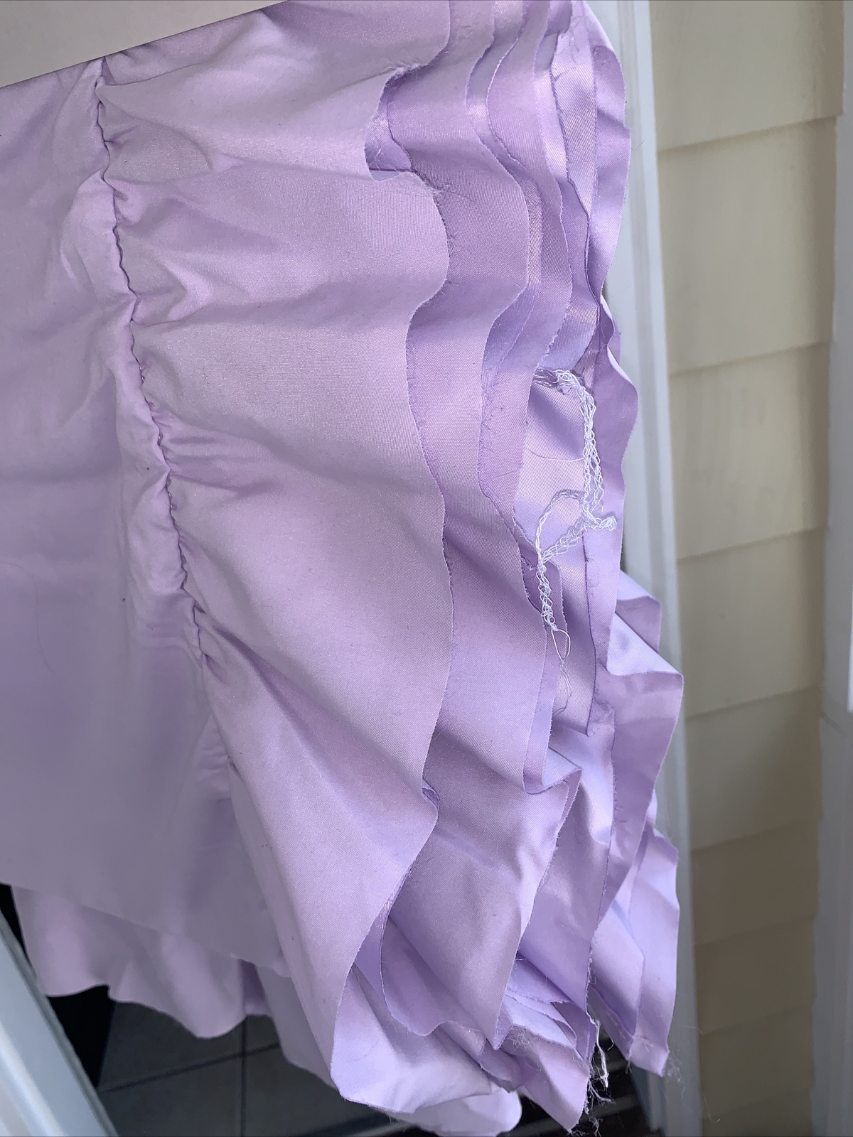 Lush Decor Reyna Window Ruffle Curtain Lilac Set Of Two, 54×84 Each Panel