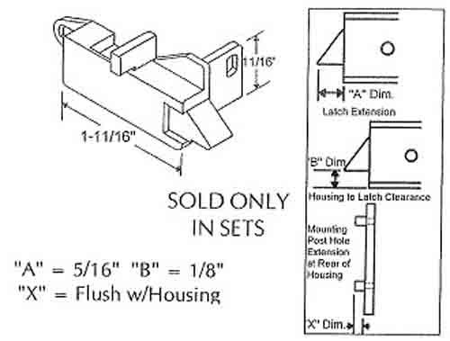 Black Tilt Window Latch for Acorn Windows – Package