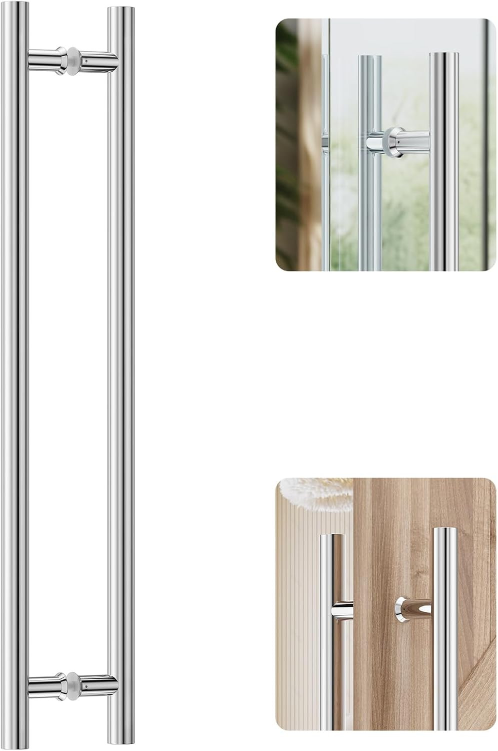 Ladder Style 36″ Push Pull Door Handle,Back to Back, 760Mm (29-15/16 Inch) CTC,