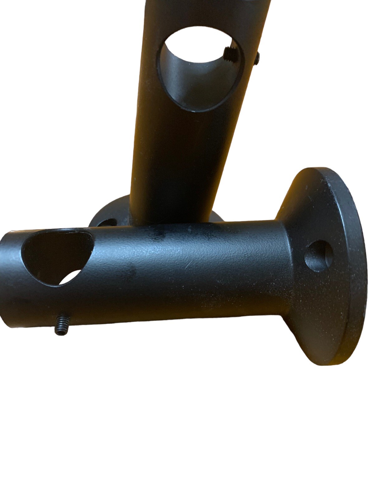 Pottery Barn Modern Curtain Rod 28-48 Inches Bronze Finish MOUNTING BRACKETS Two