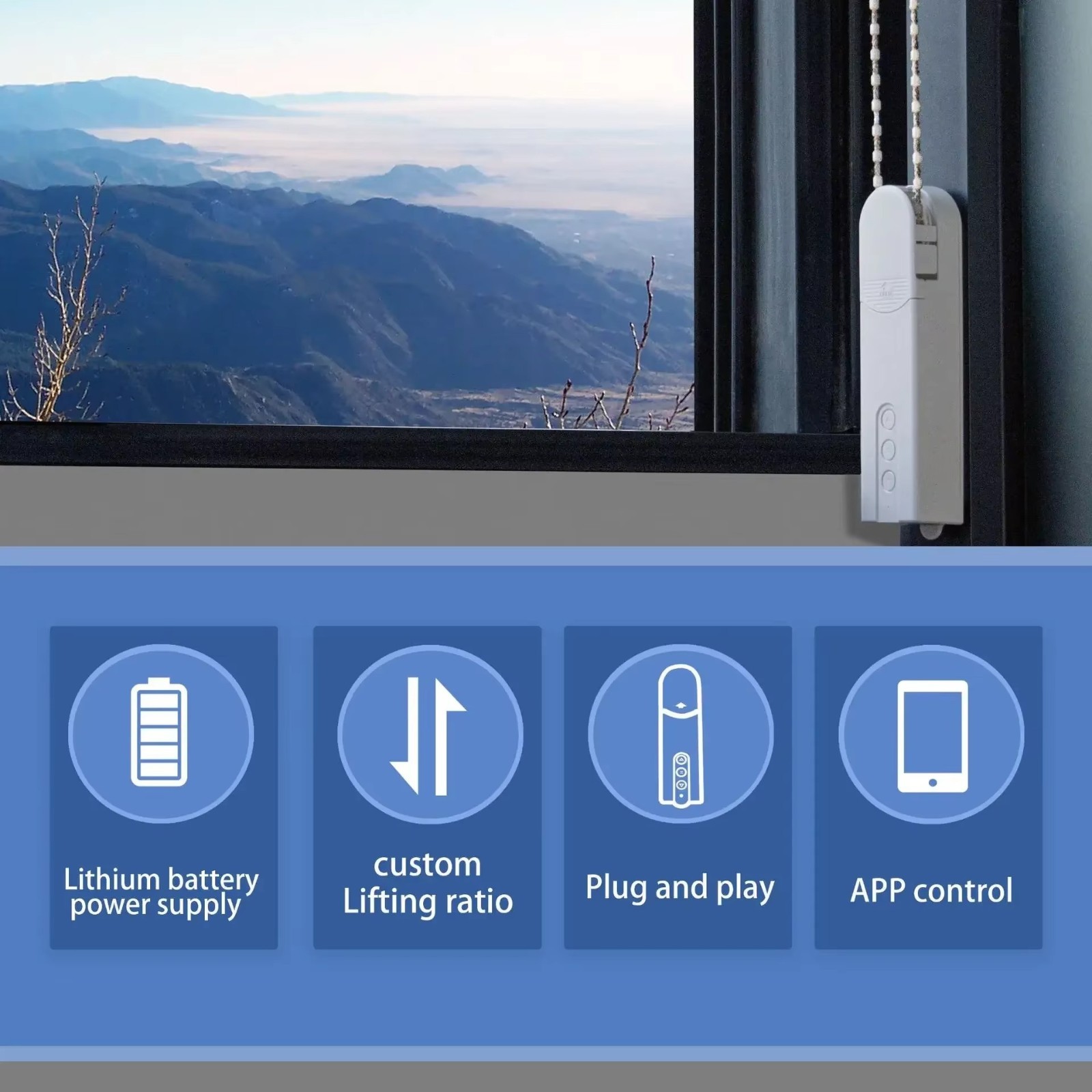 Tuya Smart Roller Blind Motor Bluetooth Remote Alexa Google Home Curtain Control