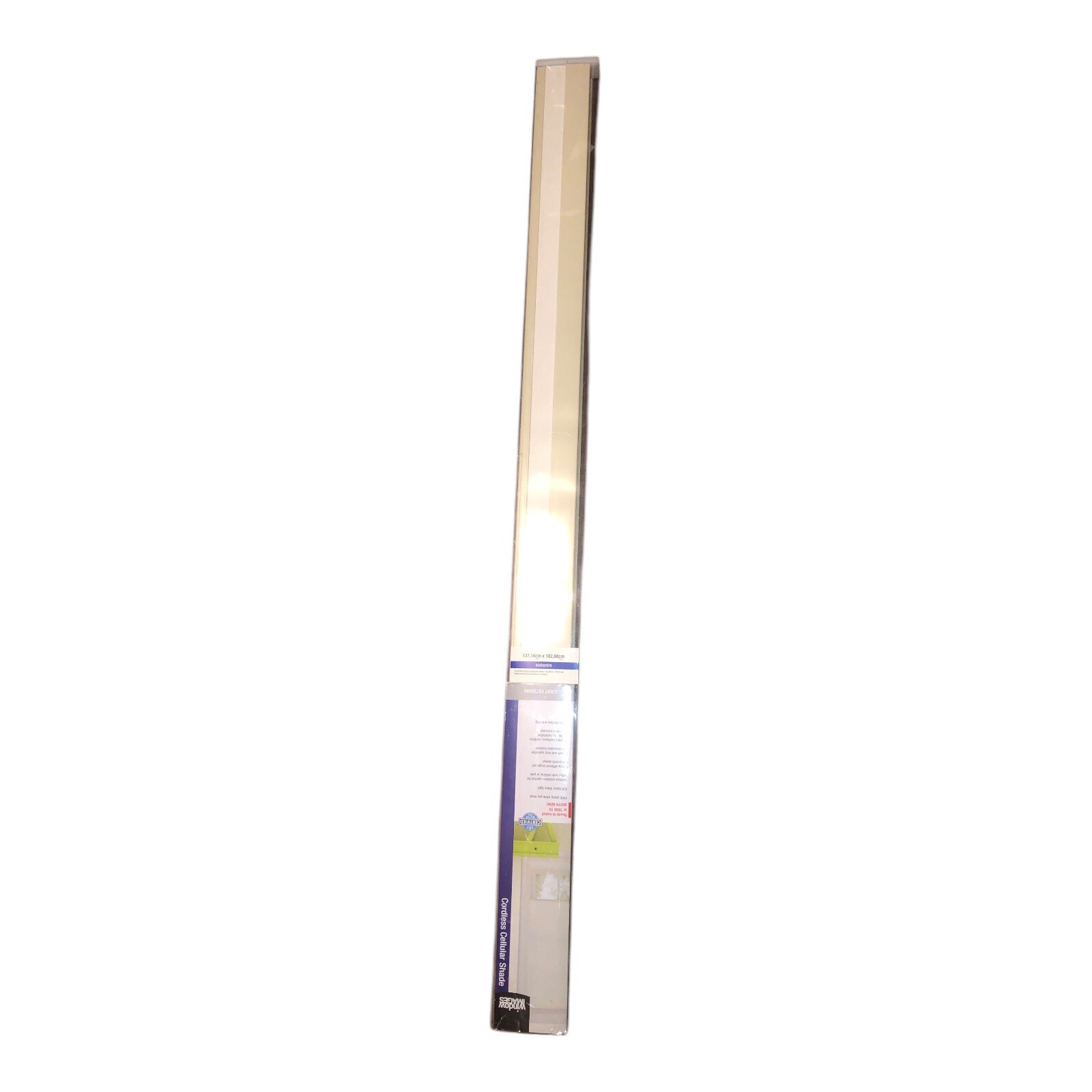 White Cellular Blinds | Radiance Cordless Light Filtering 54 W x 72 L Off-White