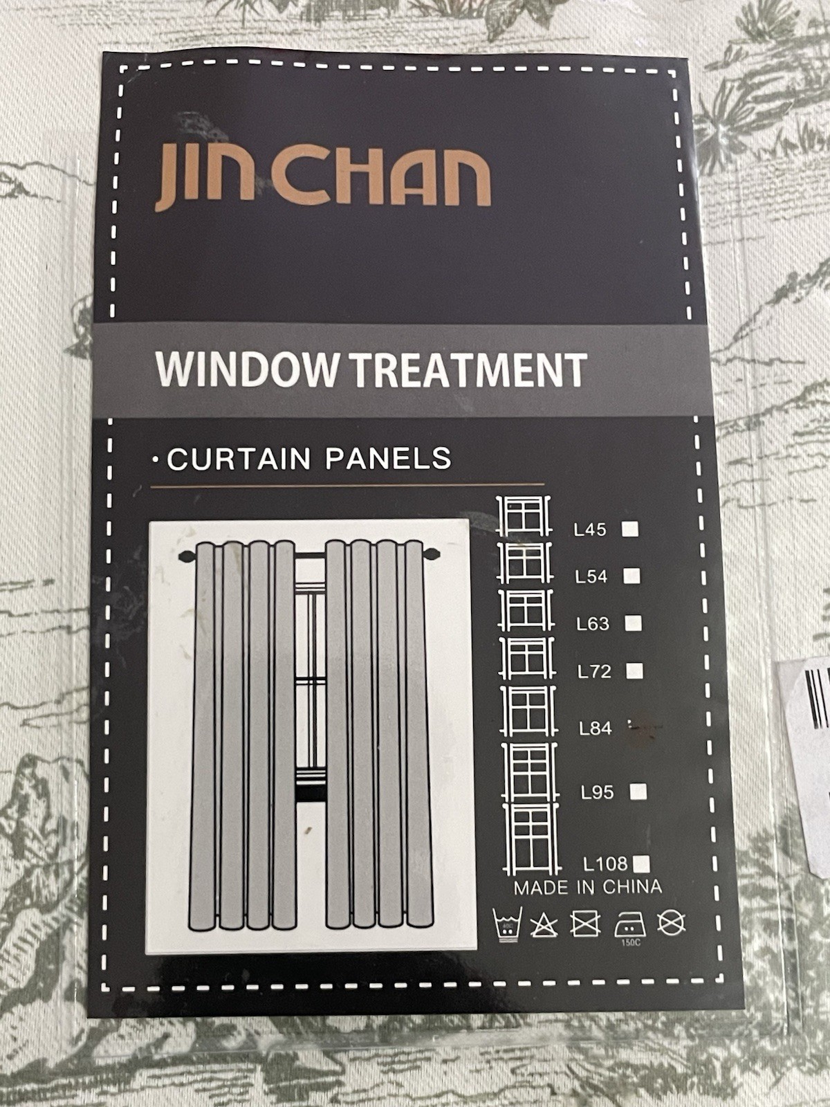 Jin Chan Window Treatment 100% Blackout Curtains 2 Panels 84”x50”Green