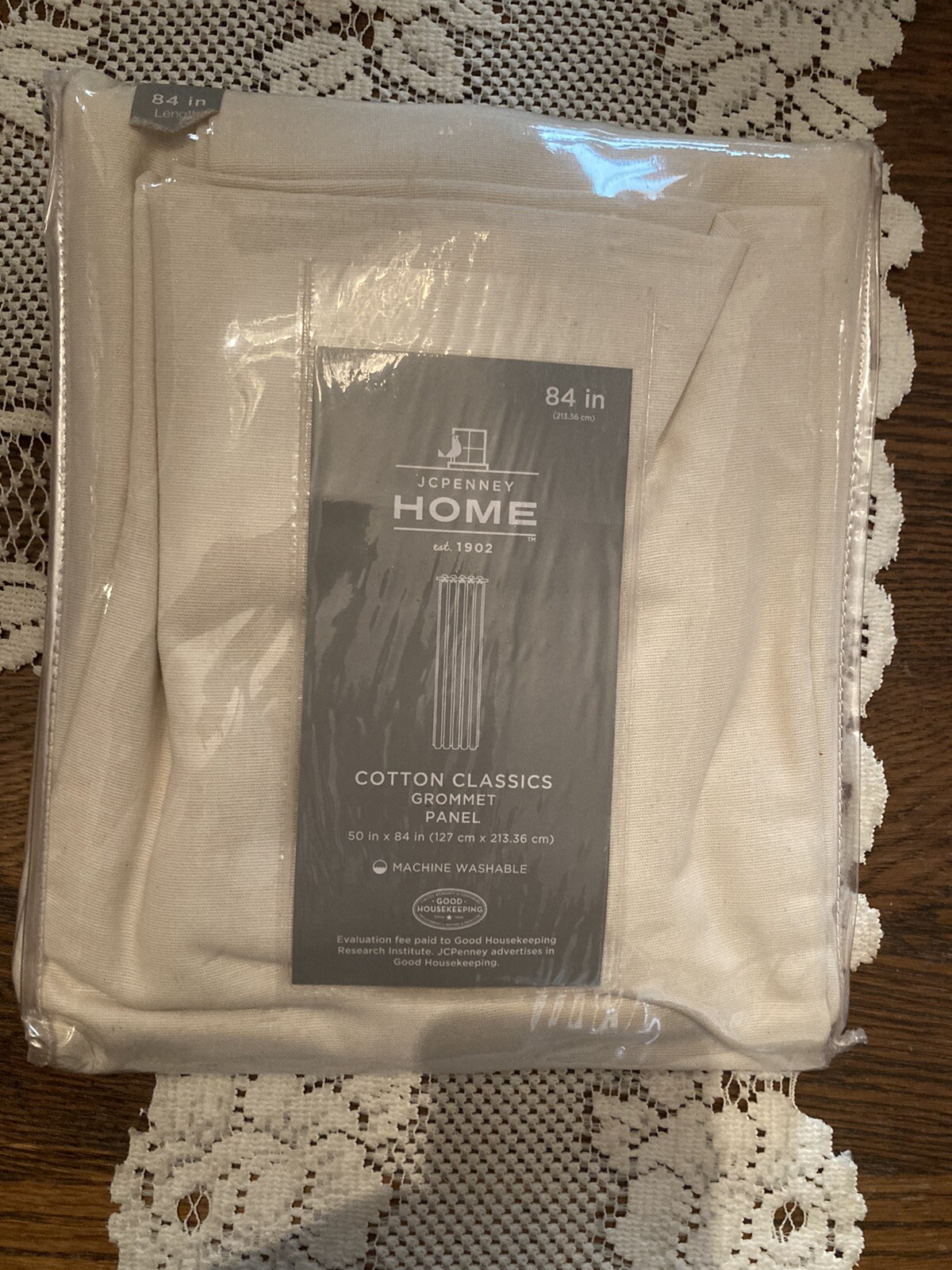 JC Penney Home Grommet Panel 84 x 50 in Beige New in Pkg
