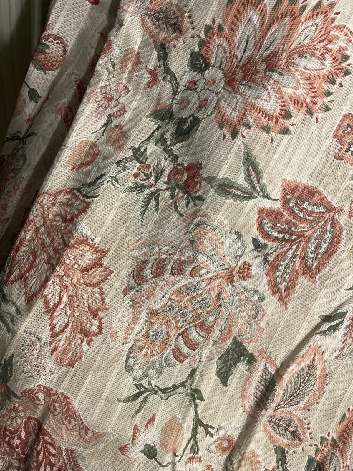 Traditions By Waverly Floral Curtain Panels Set Of 2 Rod Pocket Top