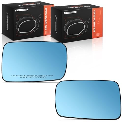 2-PC Driver and Passenger Side Heated Mirror Glass with Backing Plate