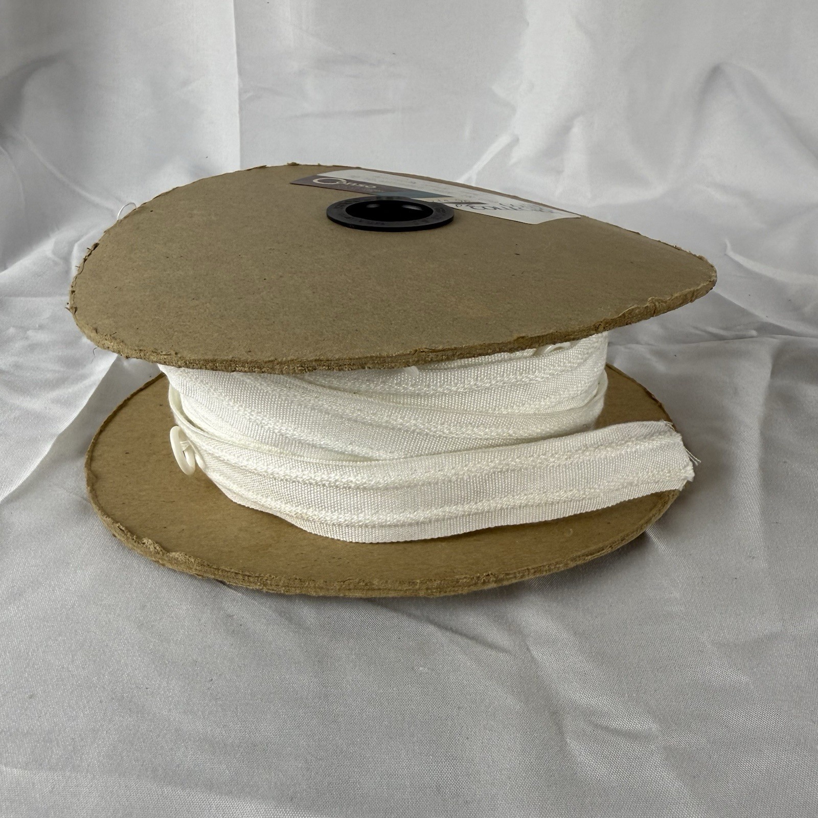 Large Roll of Roman Shade Tape White A01 11063 Conso Preowned ~36 Yds Rings