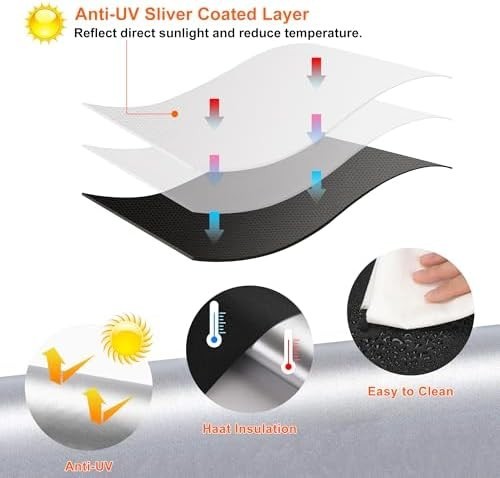 100% Black Out Window Cover Portable Blackout Shades Adhesive Thermal Blackout B